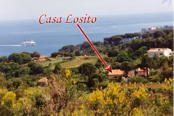 Studio-Appartment In Landhaus Mit Meerblick Porto Azzurro Luaran gambar